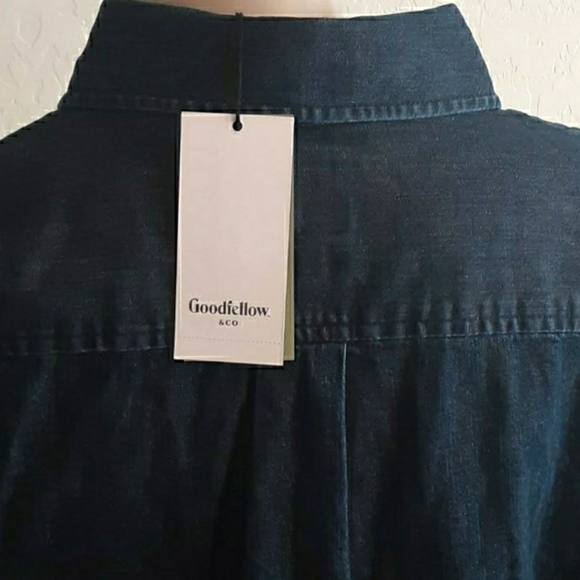 COPY - Men's Standard Fit Short Sleeve Denim Shirt 2x - Picture 3 of 11